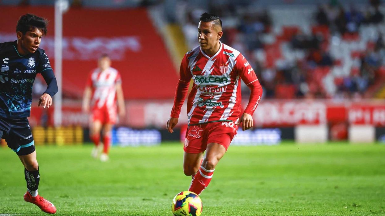 Colombiano Cambindo da triunfo al Necaxa ante Santos en el Clausura mexicano. Foto: Ilustrativa/ X/@ClubNecaxa.