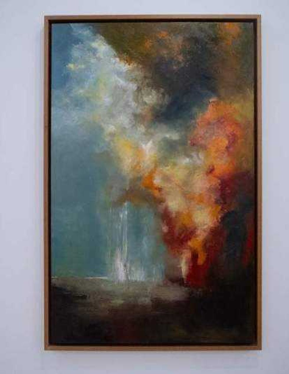 Inauguración de la XX Bienal Rufino Tamayo con obras de pintura contemporánea mexicana en el Museo Tamayo, Ciudad de México.